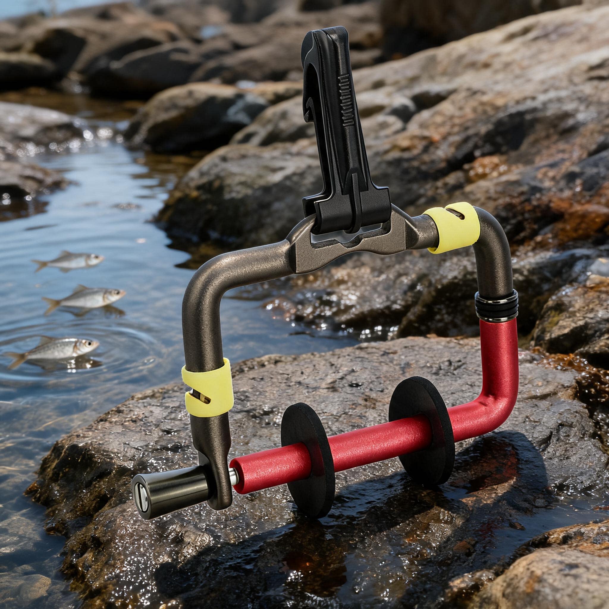 Leader Line - Aluminium / Tragbar / Angelschnur-Spulenhalter mit