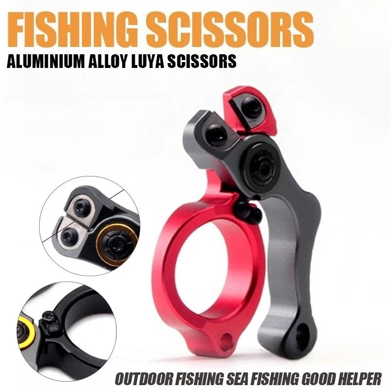 Fishing Line Cutter - Outdoor-Angelwerkzeuge aus Aluminiumlegierung, Angelschnur-Schneider, scharfer Schnitt,