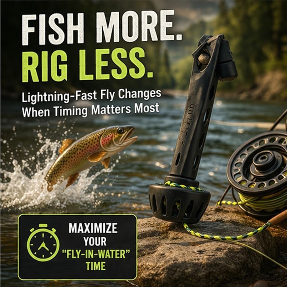 Fishing Line Dispenser - Tragbarer Magnetischer Fliegenfischer-Schnur-Einfädler – Einfaches und